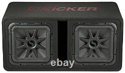 KICKER 45DL7R122 L7R 12 Dual Subwoofers+Vented Sub Box Enclosure 2-Ohm DL7R122