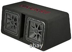 KICKER 45DL7R122 L7R 12 Dual Subwoofers+Vented Sub Box Enclosure 2-Ohm DL7R122