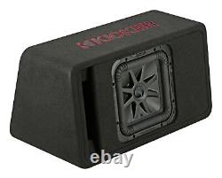 KICKER 45VL7R102 L7R 10 Subwoofer+Trapezoidal Vented Sub Box Enclosure VL7R102