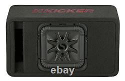 KICKER 45VL7R102 L7R 10 Subwoofer+Trapezoidal Vented Sub Box Enclosure VL7R102