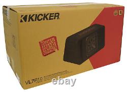 KICKER 45VL7R102 L7R 10 Subwoofer+Trapezoidal Vented Sub Box Enclosure VL7R102