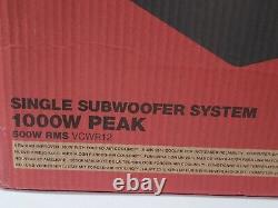 KICKER 48VCWR122 12 1000w Subwoofer CompR Loaded Vented Enclosure 500w RMS 2ohm