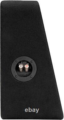 KICKER CompC 10 Single-Voice-Coil 4-Ohm Loaded Subwoofer Enclosure Black
