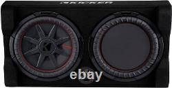 KICKER CompRT Down-Firing 12Dual-Voice-Coil 2-Ohm Loaded Subwoofer Enclos