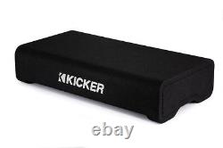 KICKER CompRT Down-Firing 12Dual-Voice-Coil 2-Ohm Loaded Subwoofer Enclos