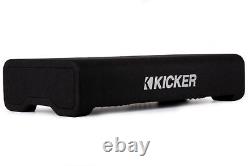 KICKER CompRT Down-Firing 12Dual-Voice-Coil 2-Ohm Loaded Subwoofer Enclos