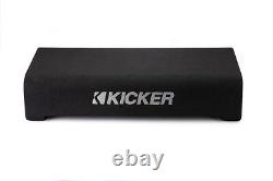 KICKER CompRT Down-Firing 8 Dual-Voice-Coil 2-Ohm Loaded Subwoofer Enclos