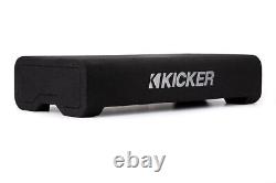 KICKER CompRT Down-Firing 8 Dual-Voice-Coil 2-Ohm Loaded Subwoofer Enclos
