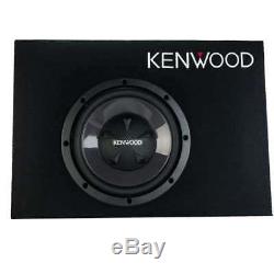 Kenwood 10 Inch Car Loaded Vented Subwoofer & 500W Amplifier Package (Open Box)