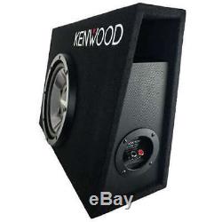 Kenwood 10 Inch Car Loaded Vented Subwoofer & 500W Amplifier Package (Open Box)