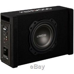 Kenwood 8 Single-Voice-Coil Loaded Subwoofer Enclosure with Integrated Amp