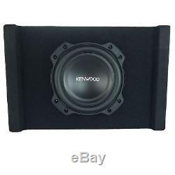 Kenwood P-W804B 8 Inch Oversized Car Audio Loaded Subwoofer in Ported Enclosure 