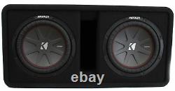 Kicker 10 1600W 2-Ohm Vented Dual Loaded Car Enclosure Subwoofers (2 Pack)