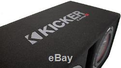 Kicker 10 1600W 2-Ohm Vented Dual Loaded Car Enclosure Subwoofers 43DCWR102