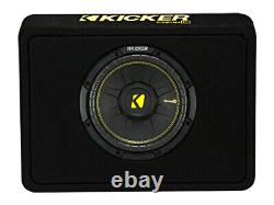 Kicker 10 Inch Comp Truck Bass Package 44TCWC102 with CXA4001 and amp wire kit
