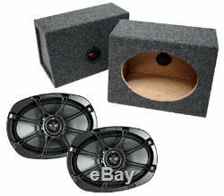 Kicker 11KS69 Car Audio 6x9 Full Range Loaded Speaker Enclosure Boxes NEW