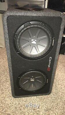 Kicker 40DCWR102 10-Inch 1200W Vented Dual Loaded Enclosure Car Subwoofers