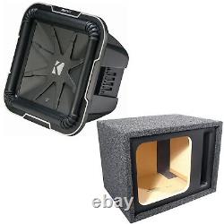 Kicker 41L712 Q-Class 12-Inch Square Subwoofer Loaded Vented Enclosure 900