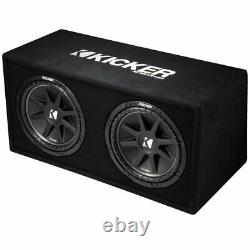 Kicker 43DC122 600W Dual 12 Loaded Ported Enclosure Complete Audio Package