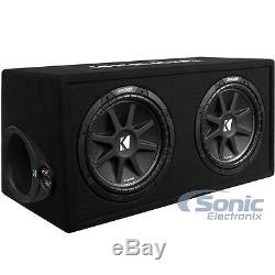 Kicker 43DC122 Dual 12 300W RMS Comp Series Loaded Vented Subwoofer Enclosure