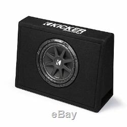Kicker 43TC104 10 300W Loaded Car Audio Subwoofer + Sub Box +Amplifier +Amp Kit