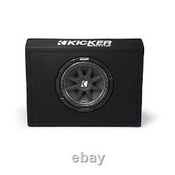 Kicker 43TC104 Comp 10-inch Subwoofer in Thin Profile Ported Enclosure 4-Ohm