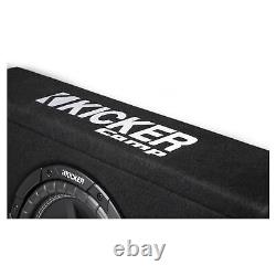 Kicker 43TC104 Comp 10-inch Subwoofer in Thin Profile Ported Enclosure 4-Ohm