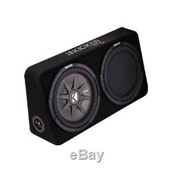 Kicker 43TCWRT122 500W RMS CompRT Single 12 Sealed Loaded Subwoofer Enclosure