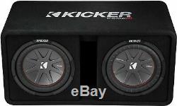 Kicker 43dcwr102 Car Dual/pair 10 Subwoofers Loaded Vented Enclosure/box 2-ohm