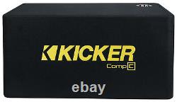 Kicker 44DCWC102 1200w Dual 10 Loaded Ported Subwoofer Enclousre CompC Sub Box