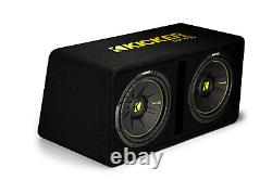 Kicker 44DCWC122 Dual CompC 12 Subwoofers in Vented Enclosure 2-Ohm