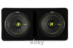 Kicker 44DCWC122 Dual CompC 12 Subwoofers in Vented Enclosure 2-Ohm