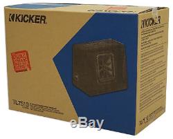 Kicker 44TL7S102 10 1200w L7 Solo-Baric L7S Loaded Car/Truck Sub Enclosure Box
