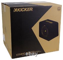Kicker 44VCWC122 600w 12 Loaded Ported Subwoofer Enclousre 2-Ohm CompC Sub Box