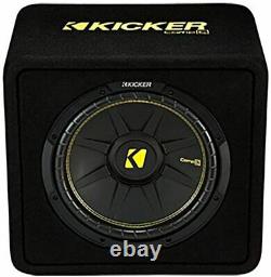 Kicker 44VCWC122 Car Sub, 12-Inch 600 W 2 Ohm Vented Loaded Subwoofer Enclosure