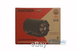 Kicker 45CWTB82 8 600W Loaded Subwoofer Enclosure + Monoblock ATV/UTV Amplifier