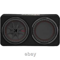 Kicker 48TCWRT122 CompRT 12 subwoofer in thin profile enclosure, 2ohm