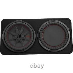 Kicker 48TCWRT122 CompRT 12 subwoofer in thin profile enclosure, 2ohm