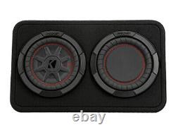Kicker 48TCWRT82 8 inch CompRT 300W RMS 2 Ohm Thin Profile Loaded Enclosure