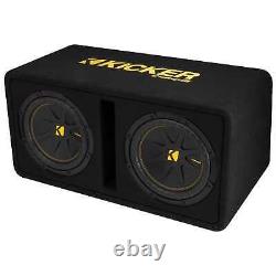 Kicker 50DCWC102 Dual CompC 10-inch Subwoofers in Vented Enclosure, 2-Ohm