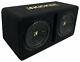 Kicker 50DCWC122 600W RMS Dual 12 2-ohm Loaded Subwoofer Enclosure