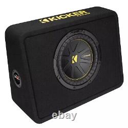 Kicker 50TCWC102 Car Audio CompC Series 2-Ohm Single 10 Loaded Enclosure