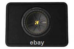 Kicker 50TCWC104 250W RMS Loaded 10 4-ohm Subwoofer Enclosure