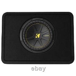 Kicker 50TCWC104 CompC 10 Subwoofer in Thin Profile Enclosure 4-Ohm