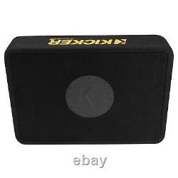 Kicker 50TCWC104 CompC 10 Subwoofer in Thin Profile Enclosure 4-Ohm