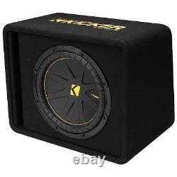 Kicker 50VCWC122 CompC 12-inch Subwoofer in Vented Enclosure, 2-Ohm