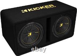 Kicker 50dcwc122 Car 12 Dual Preloaded Compc Subwoofers Enclosure Boxed Subs