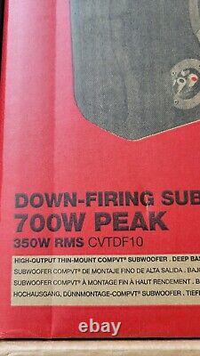 Kicker CVTDF10 COMPVT Loaded Down-Firing Subwoofer Enclosure 10 700W / 350W
