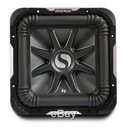 Kicker Car Audio 10 In 2 Ohm Two S10L7 Loaded Vent Subwoofer Box & CX1200.1 Amp