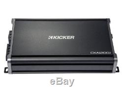 Kicker Car Stereo 12 2 Ohm Two S12L7 Loaded Vented Subwoofer Box & CX1200.1 Amp